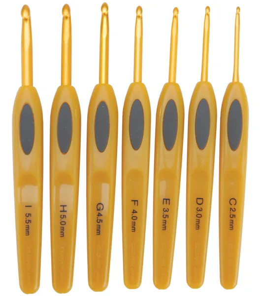 Boye 12 pk Ergonomic Aluminum Crochet Hooks