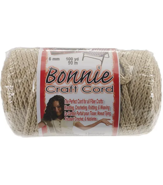 Pepperell Bonnie Macrame Craft Cord 6mm x 100yd Smoke Gray by