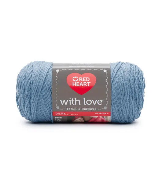 Red Heart with Love Yarn, Navy, 7 oz