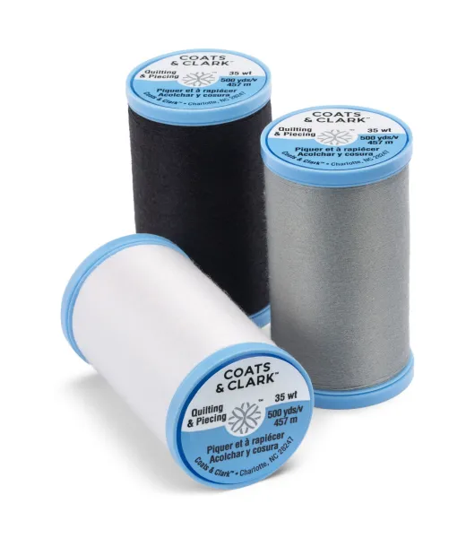 Coats Cotton Covered Quilting & Piecing Thread 500yd, Black