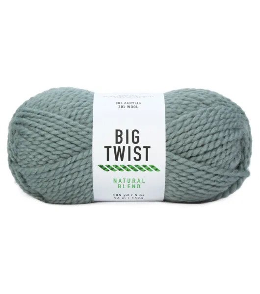 5oz Super Bulky Acrylic & Wool 105yd Natural Blend Yarn by Big Twist by Big  Twist