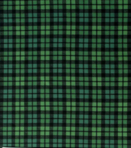 Green & Blue Tartan Plaid Brush Cotton Fabric