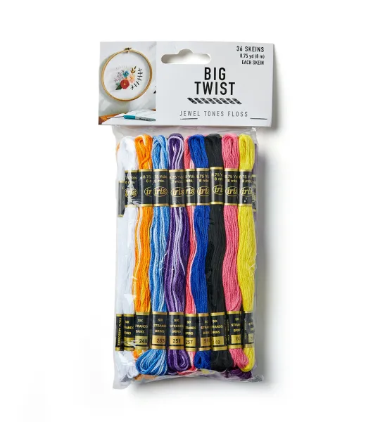 8.7yd Black & White Cotton Embroidery Floss 36ct by Big Twist