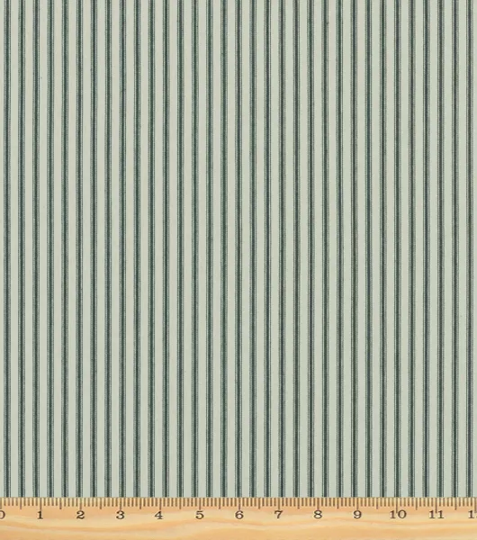 Covington New Woven Ticking Stripe Boxwood | Medium Weight Woven Fabric |  Home Decor Fabric | 55 Wide