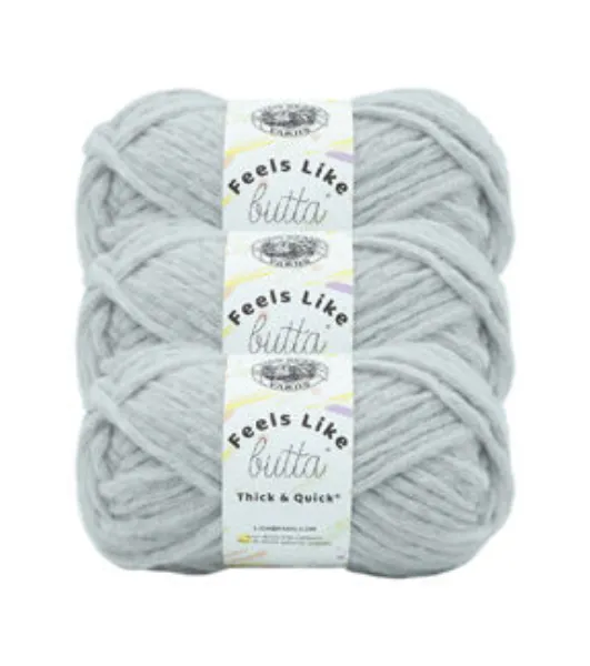 Lion Brand Feels Like Butta Yarn - White