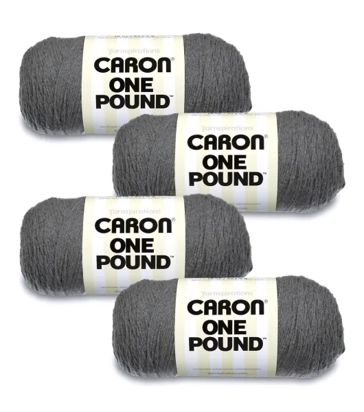 Caron One Pound Yarn 16 oz Gauge 4 Medium 100% Acrylic Color Espresso