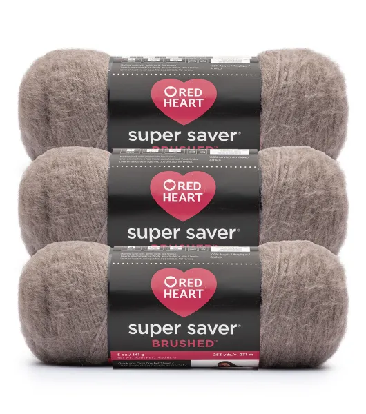 Red Heart 18pk Worsted Acrylic Super Saver Brushed Yarn by Red Heart