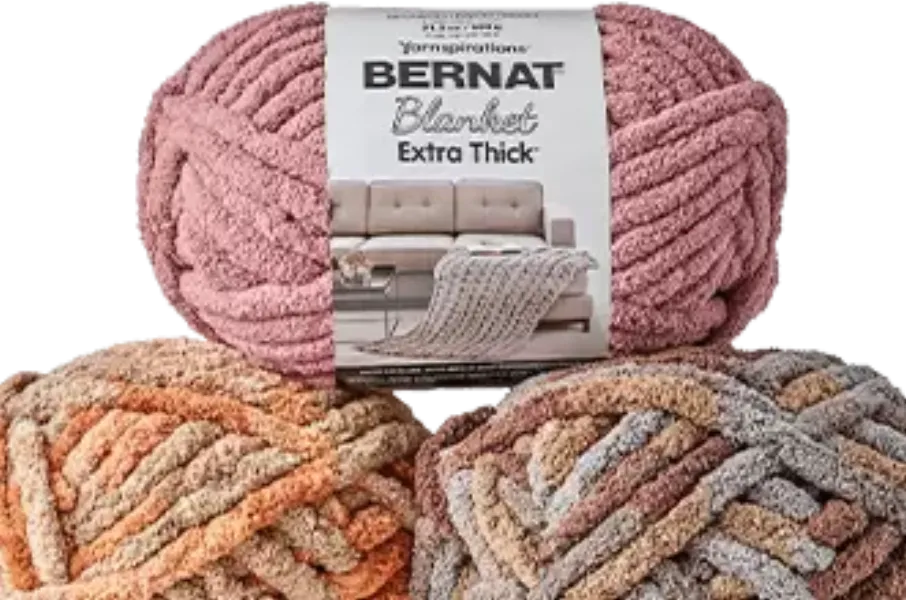 Bernat 8.8oz Super Bulky Polyester Forever Fleece Tweed Blanket Yarn by  Bernat