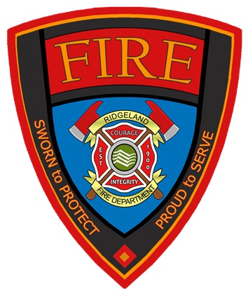 City of Ridgeland's fire department badge