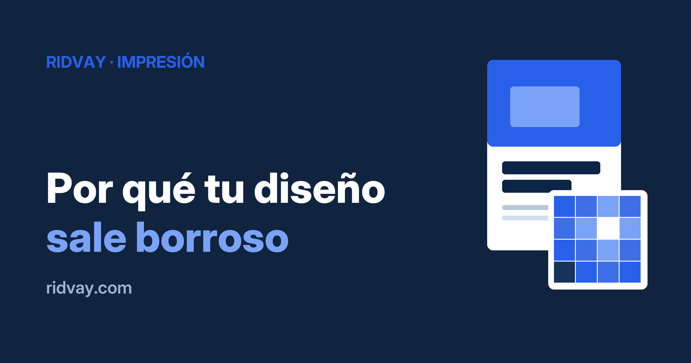 Por qué tu diseño sale borroso (DPI y tamaño de lienzo)