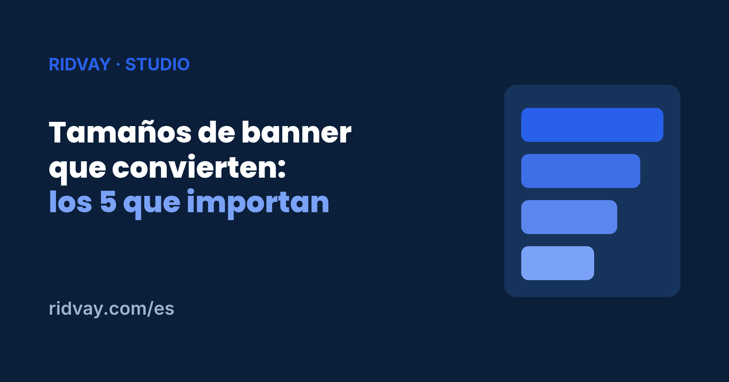 Tamaños de banner que convierten (los 5 que importan)