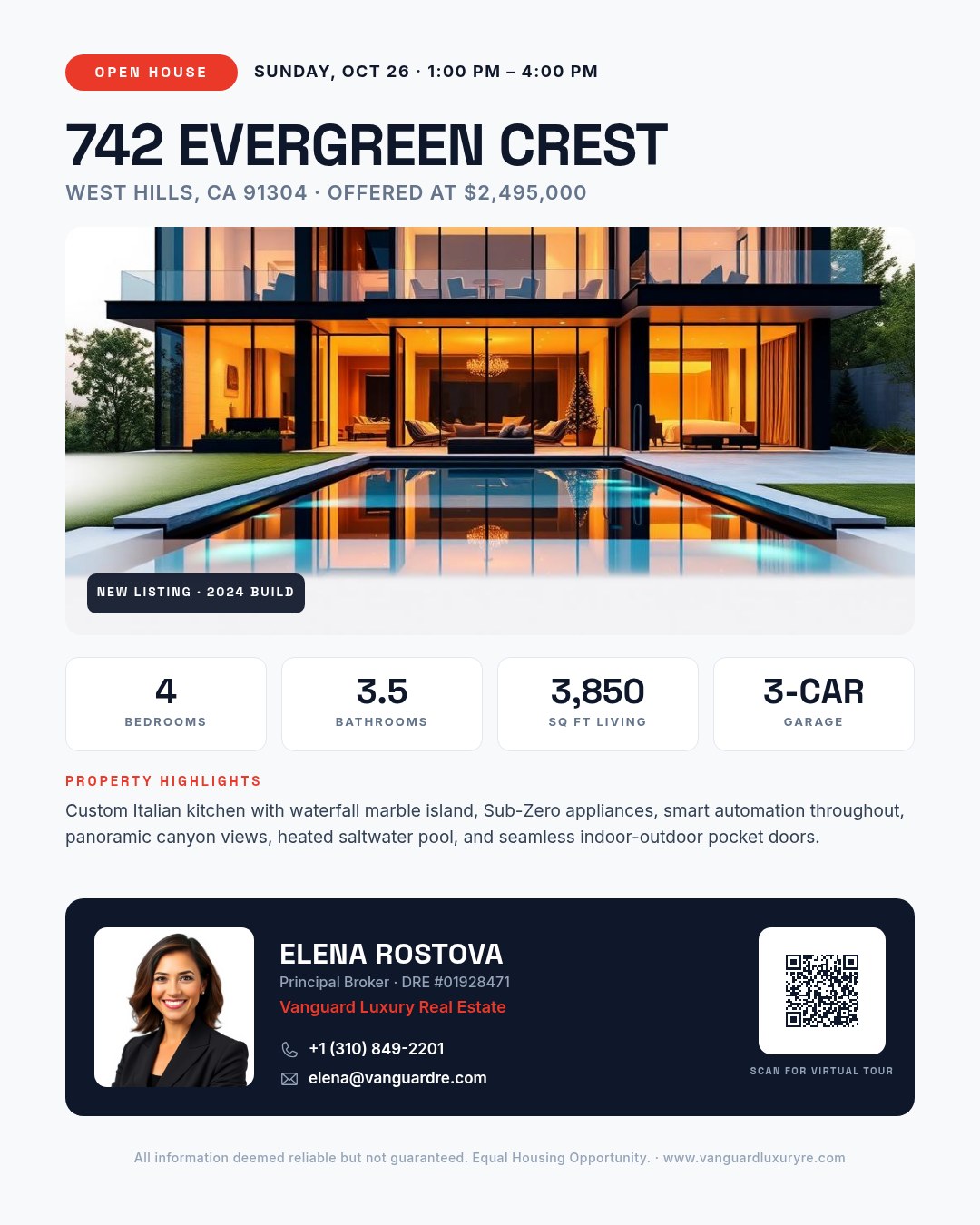Real Estate Open House Flyer