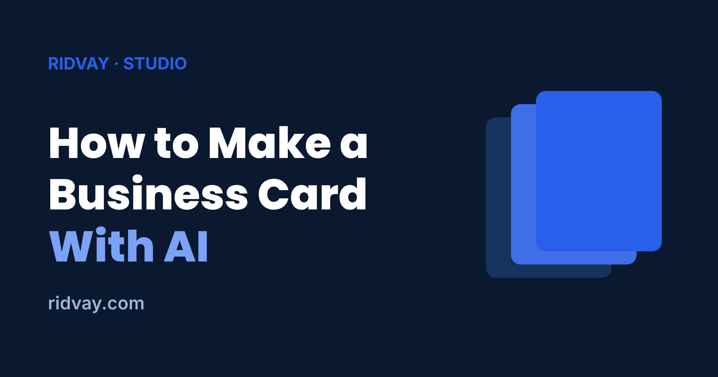 How to Make a Business Card With AI (No Designer Needed)