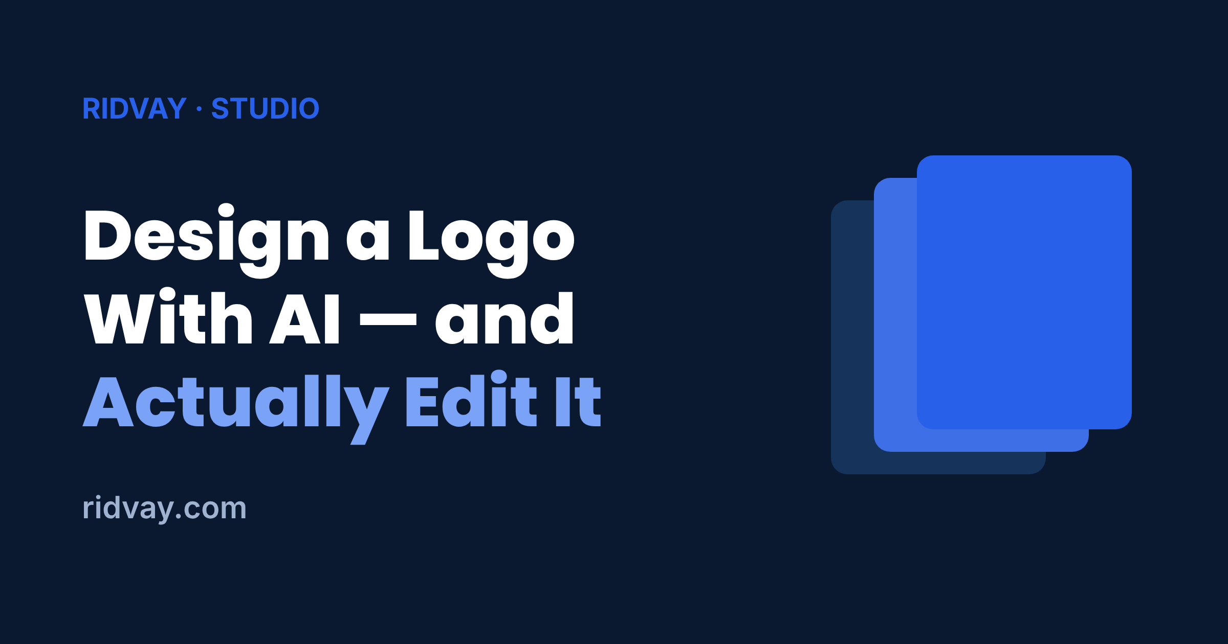 How to Design a Logo With AI You Can Actually Edit
