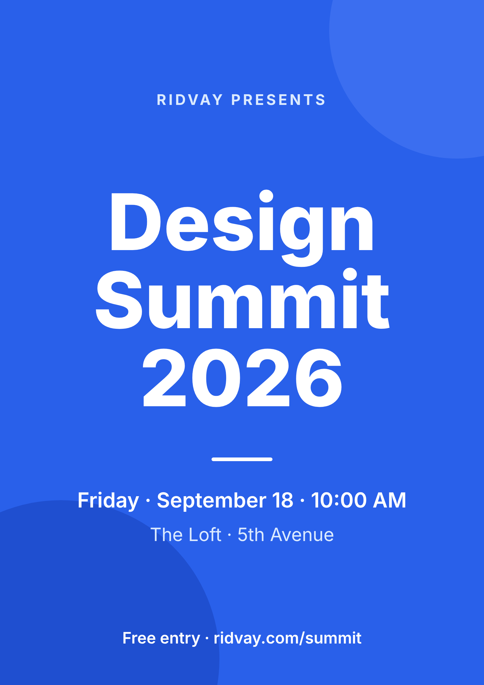 Event Poster — A4