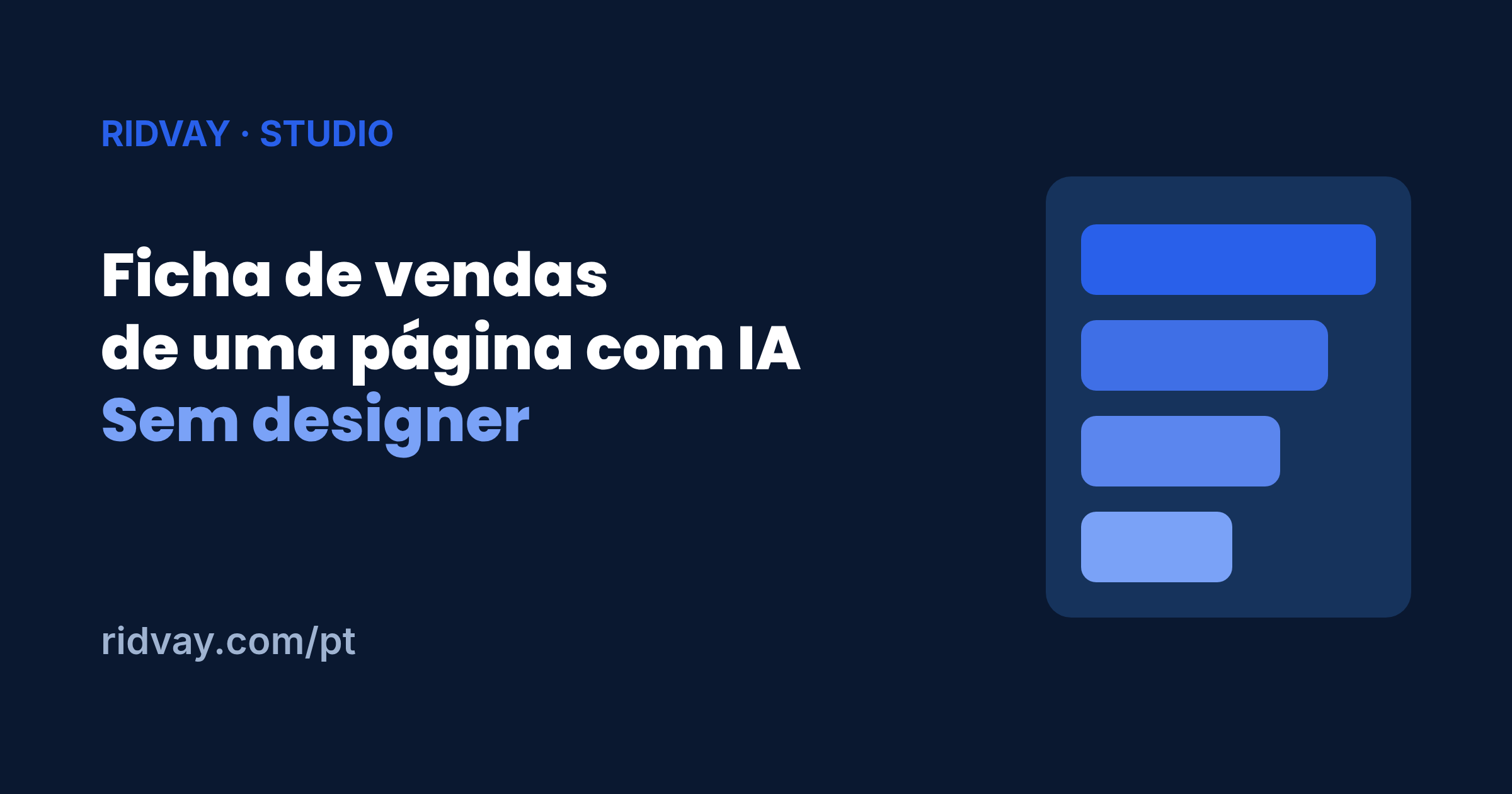 Como Fazer uma Ficha de Vendas de Uma Página com IA (Sem Designer)