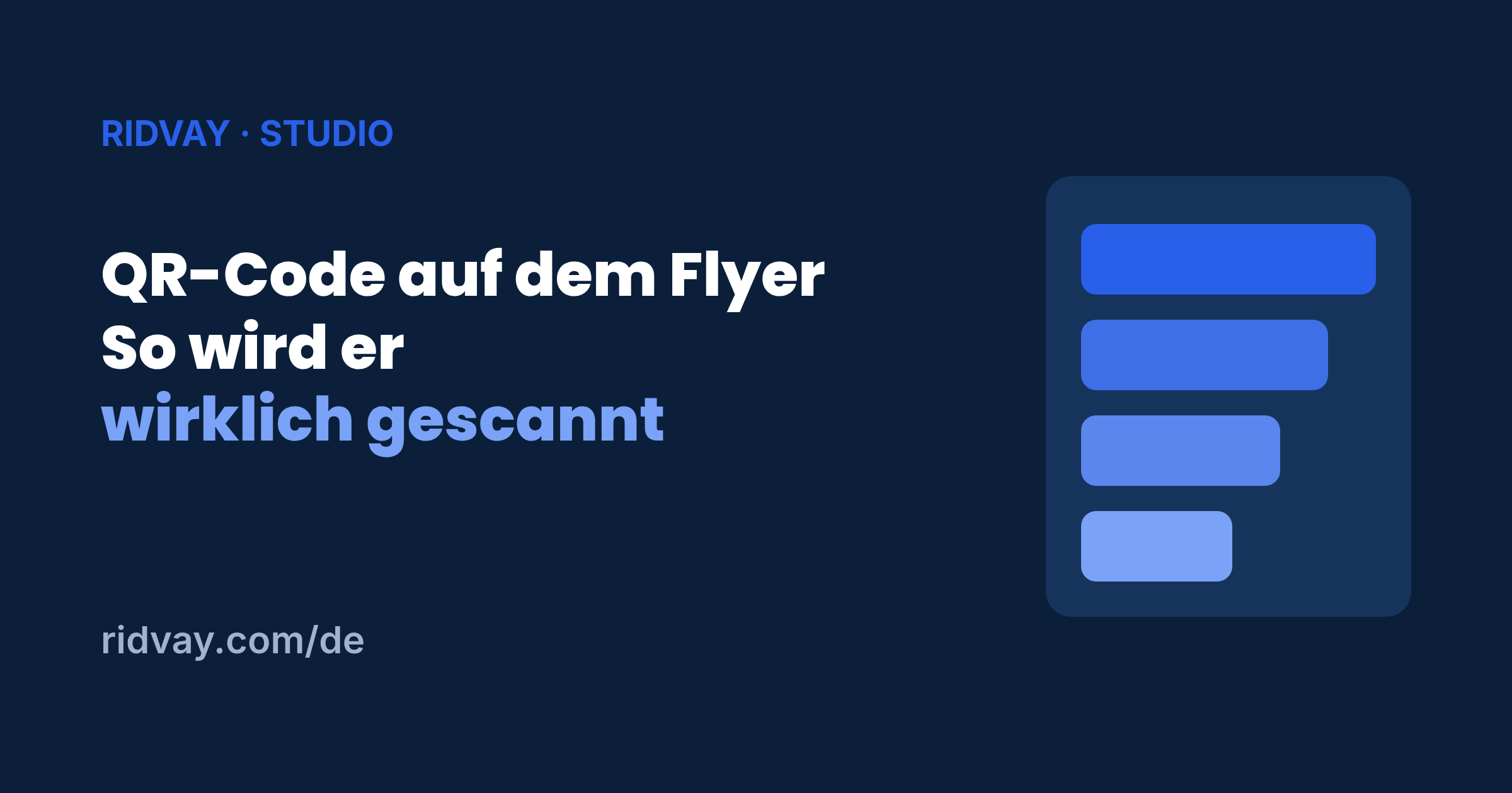 QR-Code auf dem Flyer: So wird er wirklich gescannt