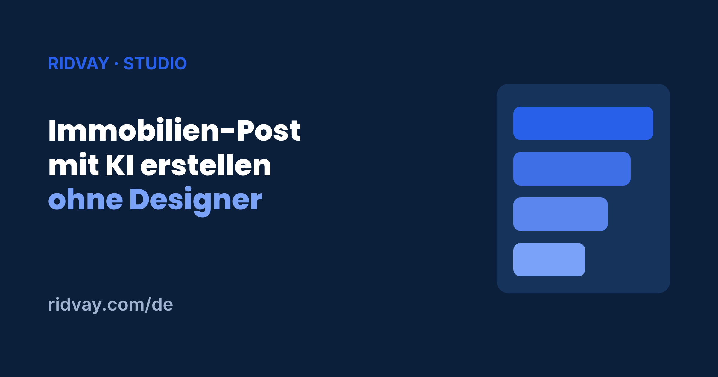 So erstellst du mit KI einen Immobilien-Post (ohne Designer)