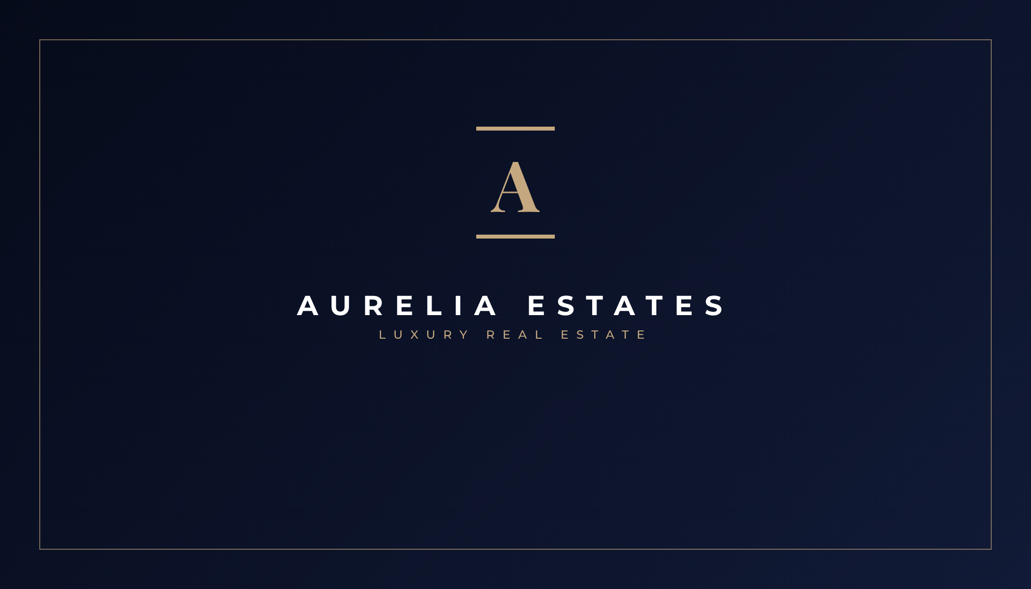 Professional Business Card For a Real-estate Agent