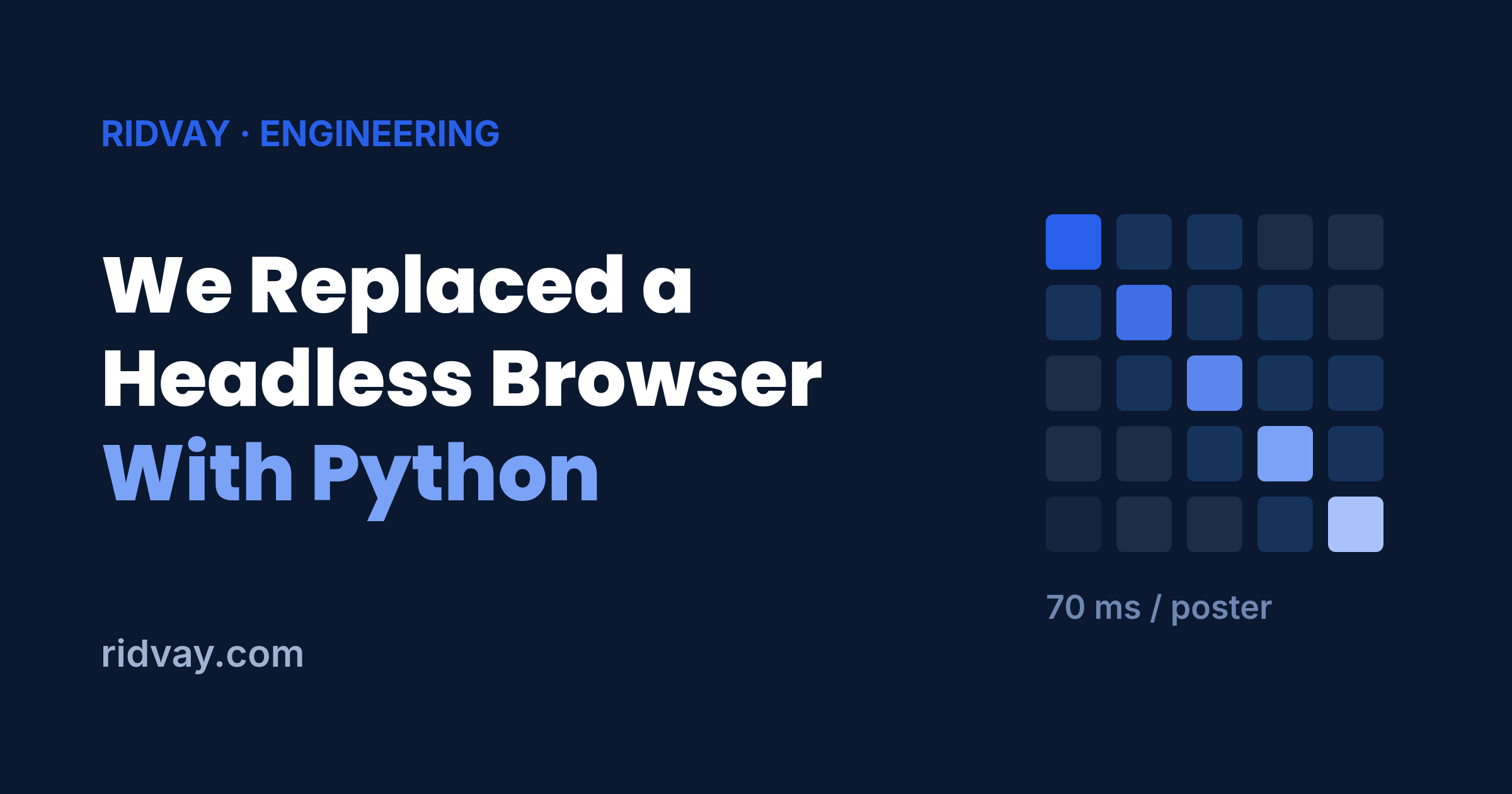 We Replaced a Headless Browser With a Python Renderer