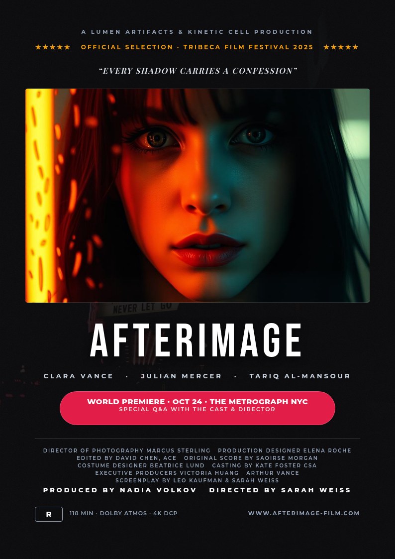 Movie Premiere Poster