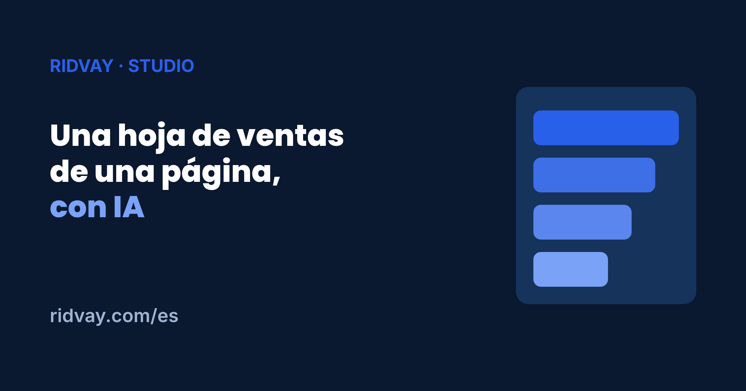 Cómo hacer una hoja de ventas de una página con IA (sin diseñador)