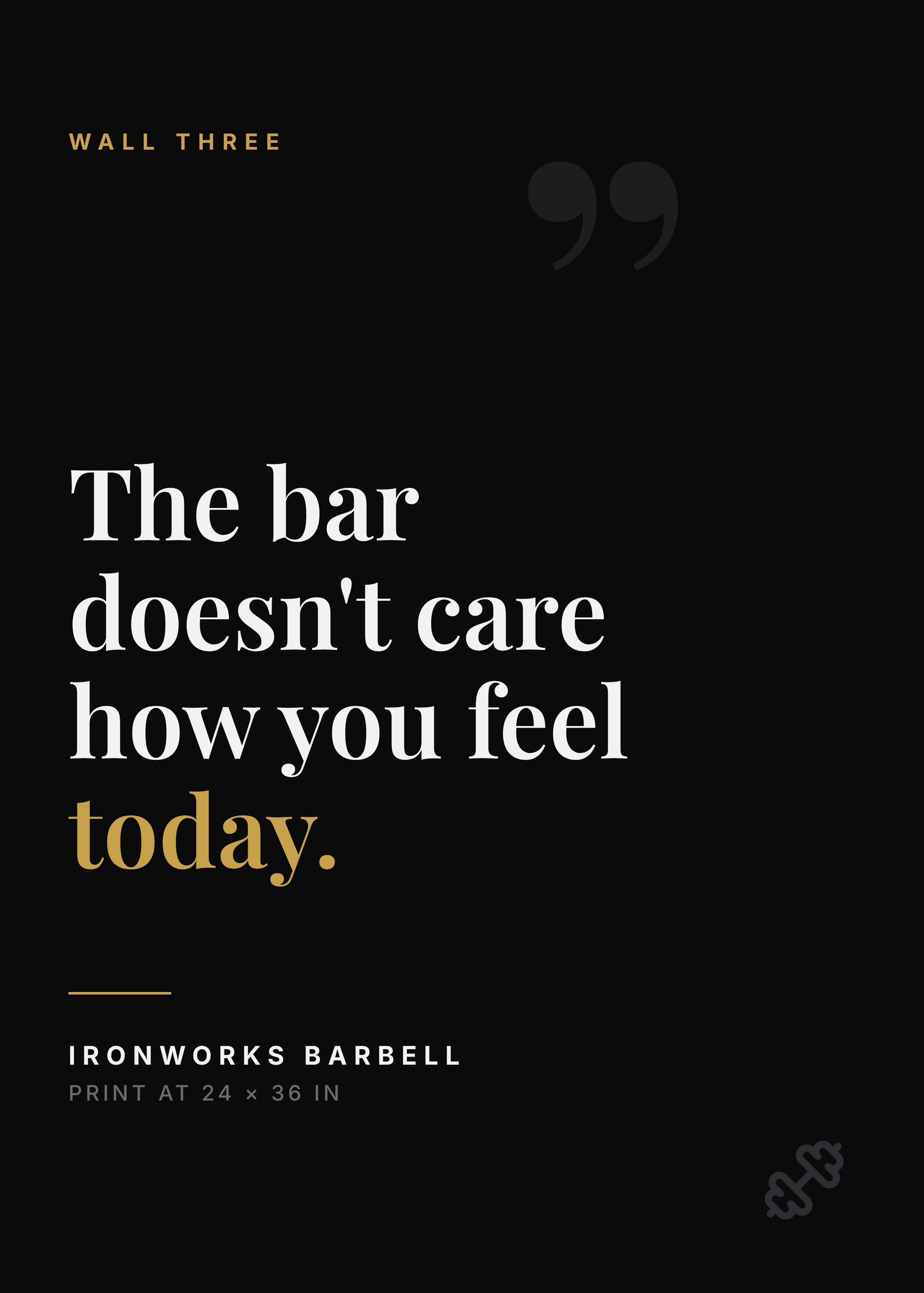 Locker-room quote — Gym Poster