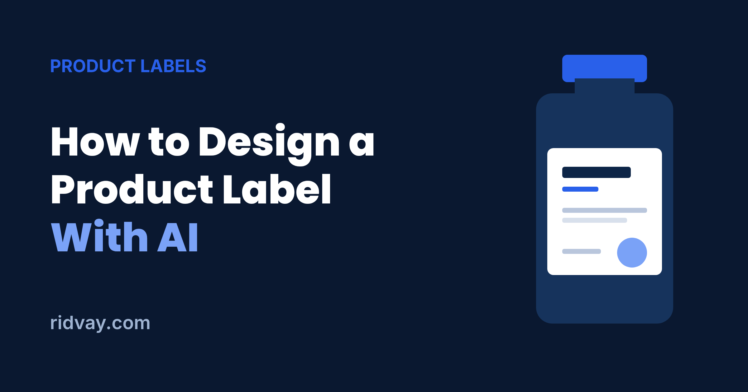 How to Design a Product Label With AI (Print-Ready)