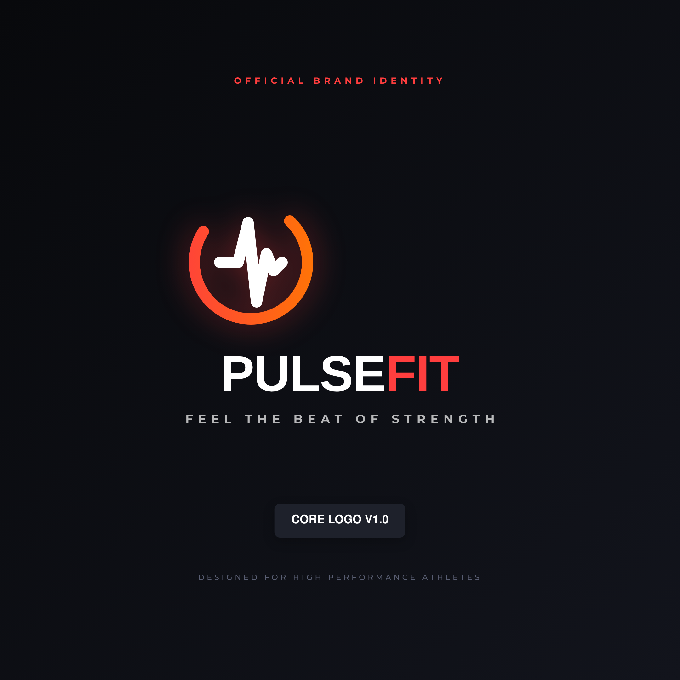 Bold Fitness Brand Logo Called PulseFit
