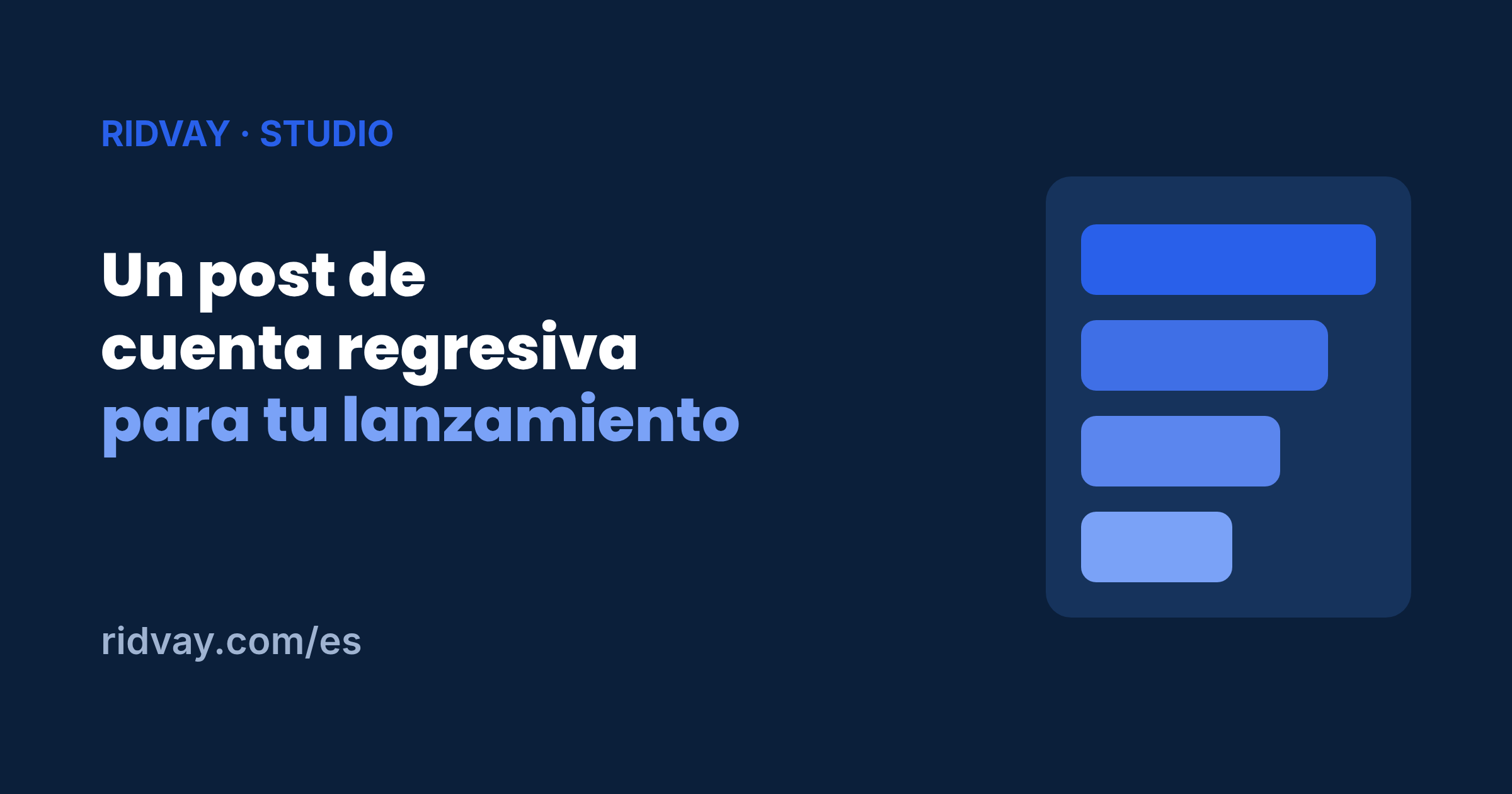Cómo hacer un post de cuenta regresiva para tu lanzamiento (con IA)