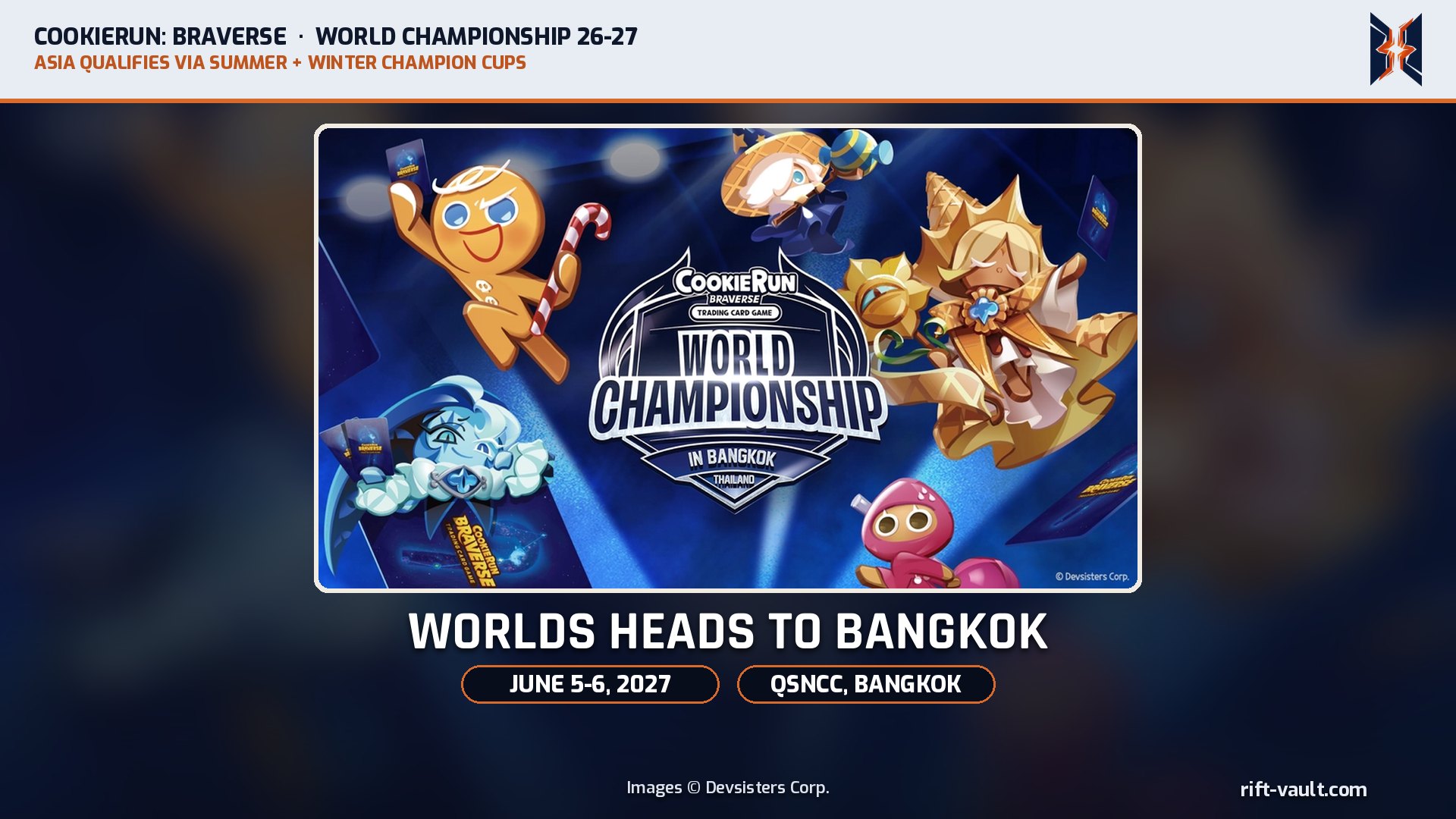 CookieRun: Braverse TCG World Championship in Bangkok key art