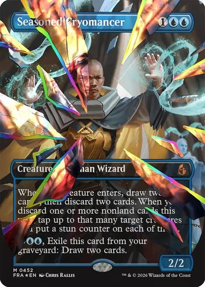 Seasoned Cryomancer (Borderless) (Facet Foil) (0452)