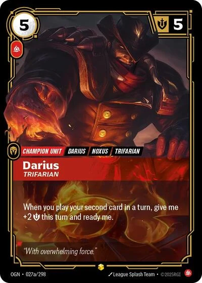 Darius, Trifarian (Alternate Art)