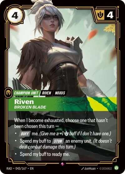 Riven, Broken Blade