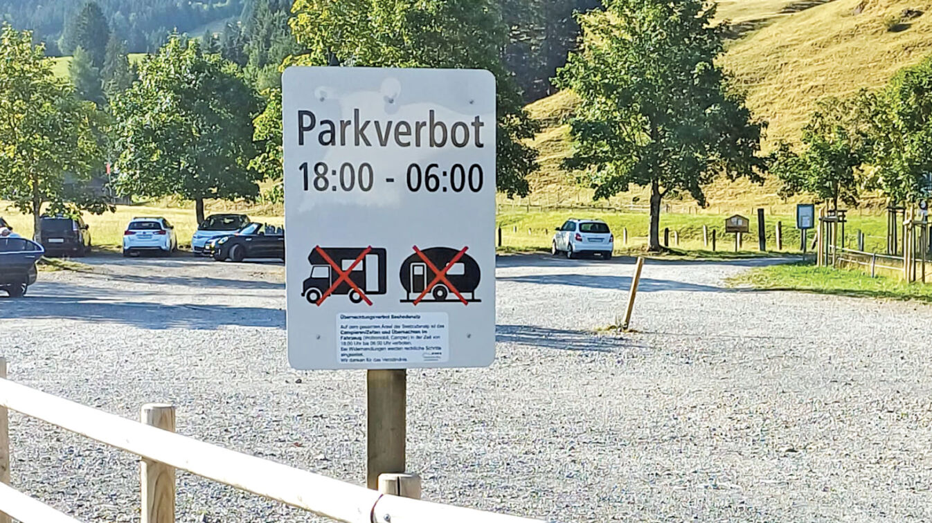 Seebodenalp: Übernachtungsverbot für Wohnmobile