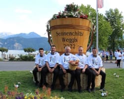 Traditional Alpine herdsmen's festival in Weggis