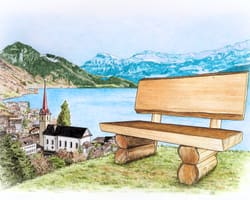 Holzbank zum Sennenchilbi Weggis  – 13. November 2026