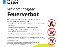 Absolutes Feuerverbot auf der Rigi - 6. August 2026