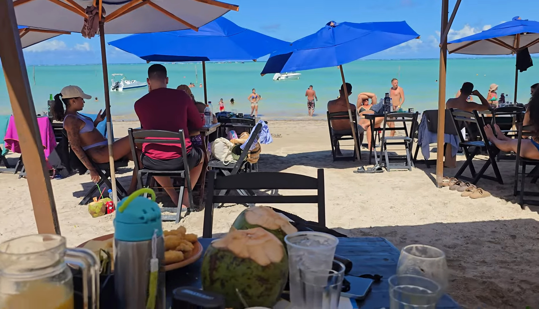 Quiosque Entre Mares na Praia de Ponta de Mangue