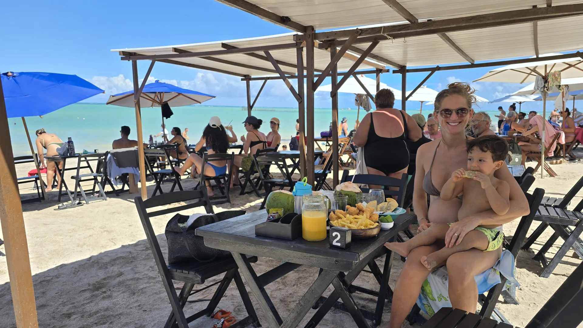 Quiosque Entre Mares na Praia de Ponta de Mangue