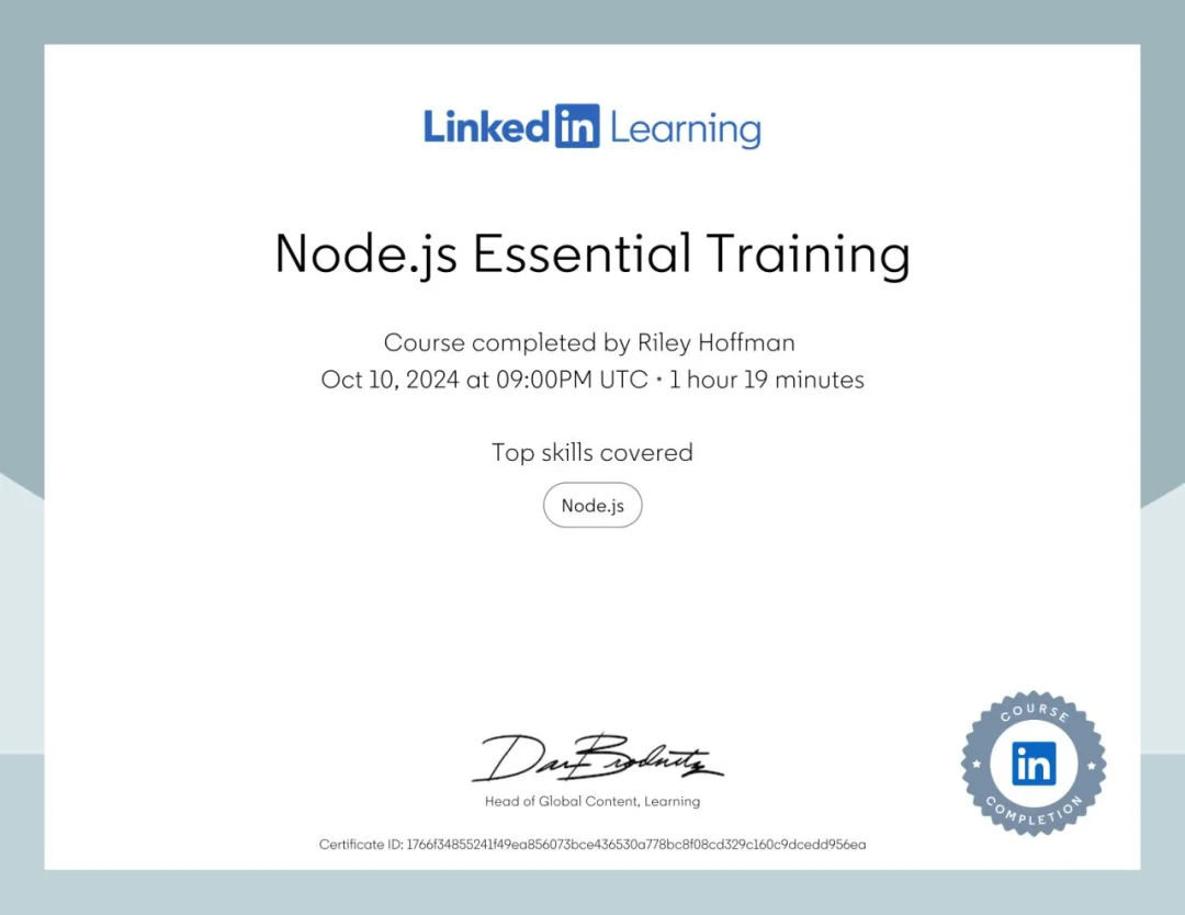 Node.js Essential Training