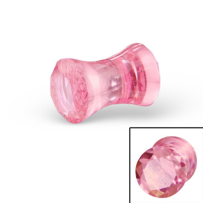 Double Flared Body Jewelry Ear Tunnel and Plug with Plastic