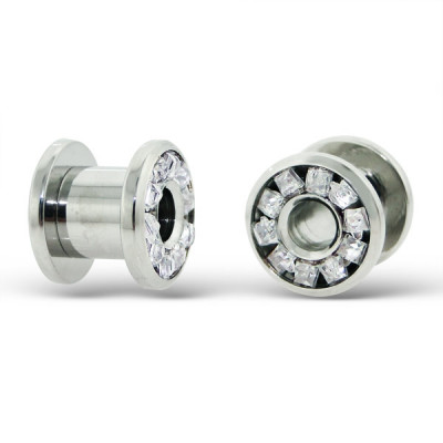 Shiny Body Jewelry Ear Tunnel and Plug