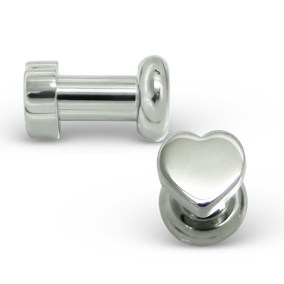 Heart Body Jewelry Ear Tunnel and Plug