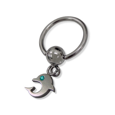 Dolphin Body Jewelry Labret and Barbell