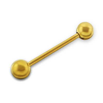 Body Jewelry Golden Barbell