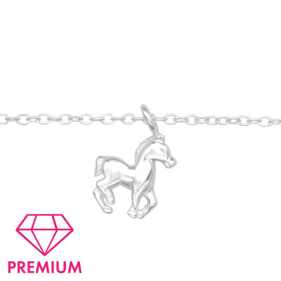 Children's Silver Horse Bracelet