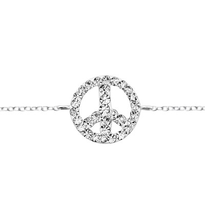 Children's Silver Peace Bracelet