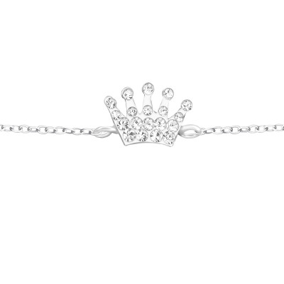 Crown Children's Sterling Silver Bracelet