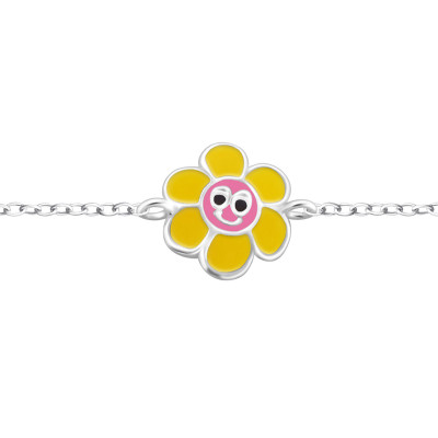 Flower Children's Sterling Silver Bracelet